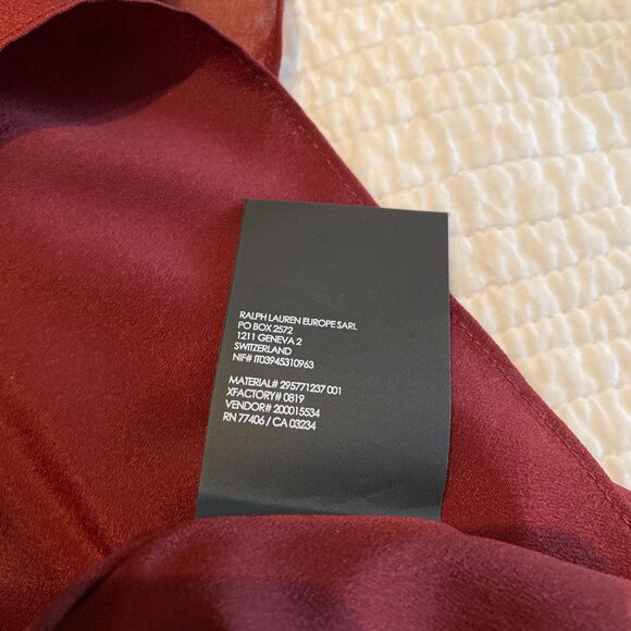 Burgundy Ruffle Shirt Club Monaco - Picture 4 of 4